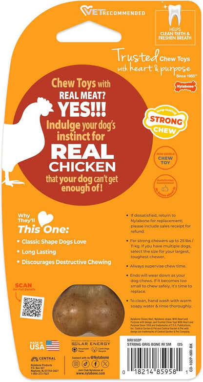 Nylabone Strong Chew Original Bone Dog Toy Made - Image 9