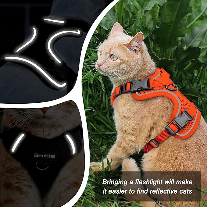 Cat Harness and Leash for Walking, 3 in 1 Adjustable Breathable Soft, Cat - Image 5