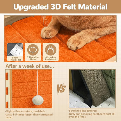 Cat Scratcher Felt Cat Scratch Pad - Image 2