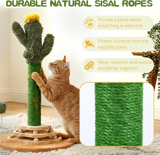 Cactus Cat Scratching Post Cat Tree, Cute Cat Scratching Post - Image 5