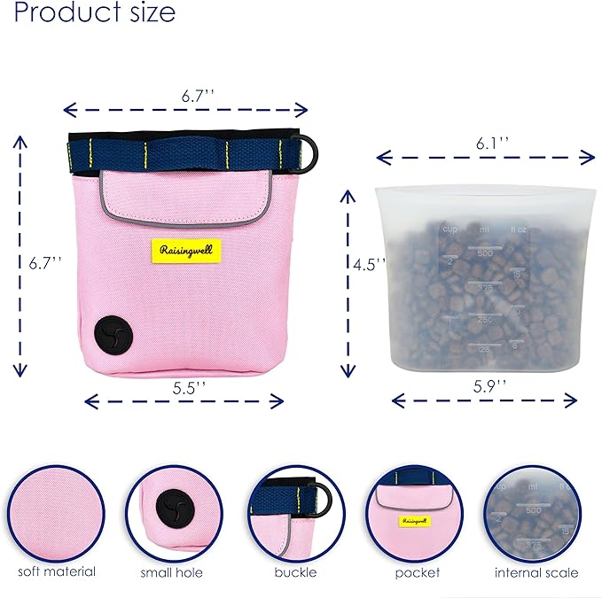 Raisingwell Dog Treat Pouch for Pet Walking and Training - Image 2