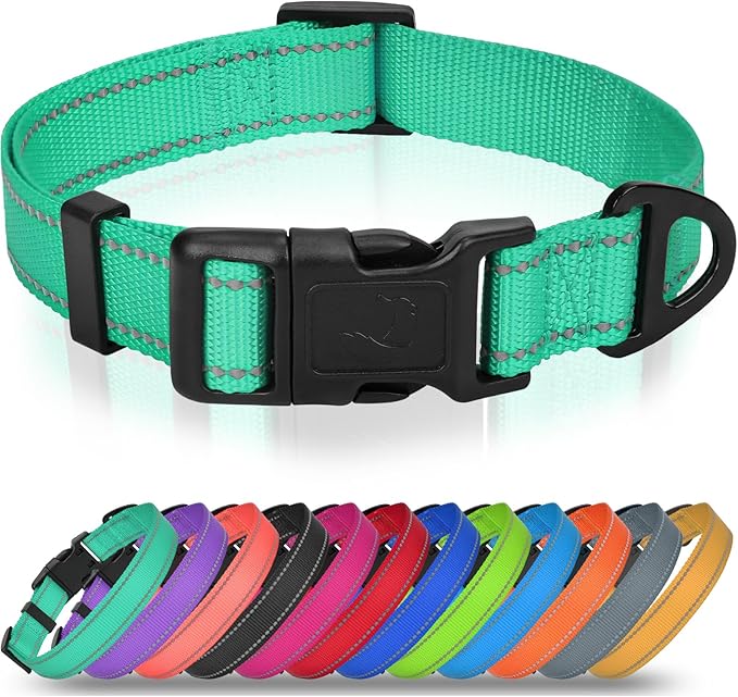 Joytale Dog Collar for Large Dogs, Strong Double-Sided Reflective Nylon Collar by Joytale