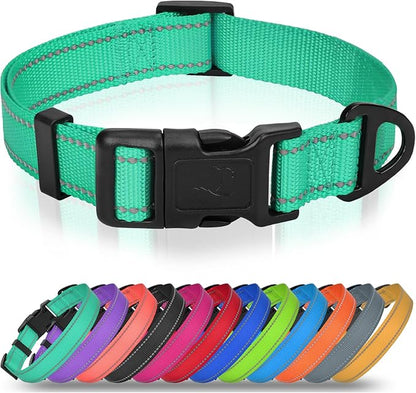Joytale Dog Collar for Large Dogs, Strong Double-Sided Reflective Nylon Collar by Joytale