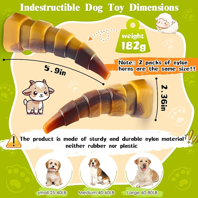 WOWBALA Dog Chew Toys for Aggressive Chewers, 2 Pack Indestructible Dog Toys - Image 4