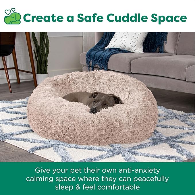 Furhaven 30" Round Calming Donut Dog Bed - Image 10