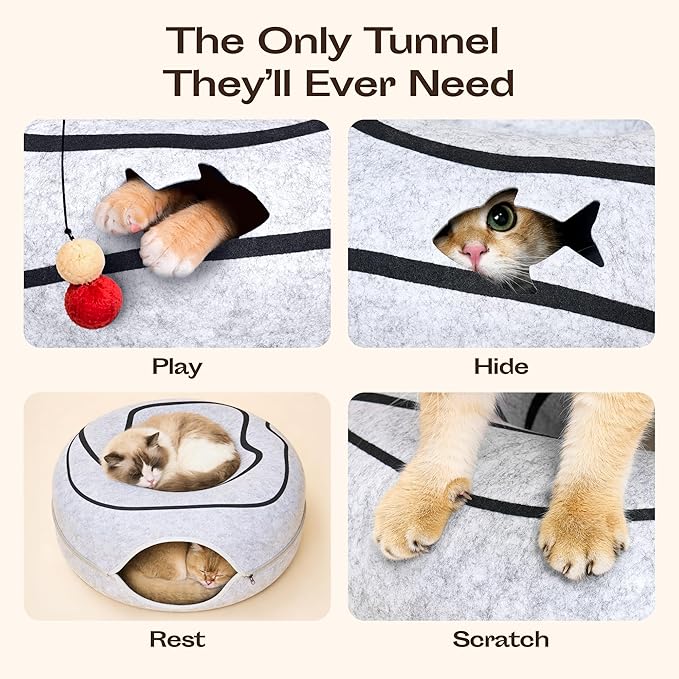 Peekaboo Cat Cave Donut - Image 3
