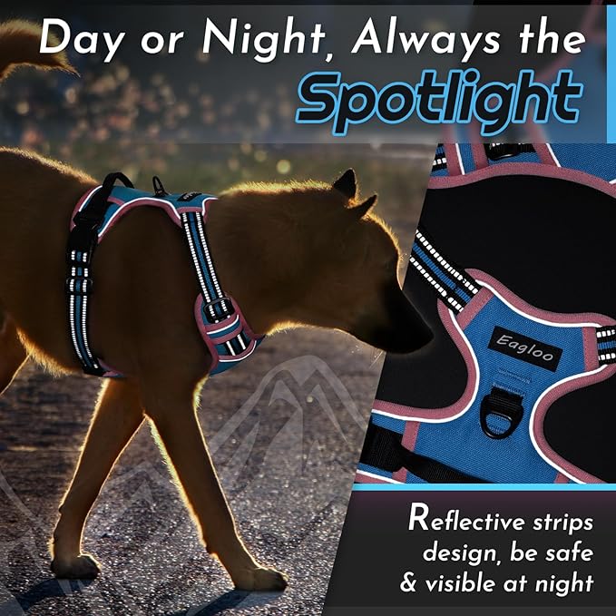 Eagloo Dog Harness for Large Dogs, No Pull Service Vest - Image 7