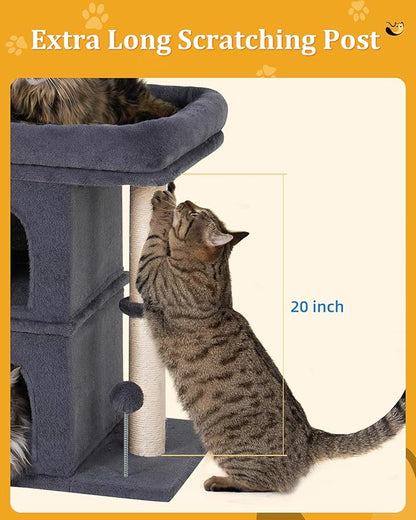 Aechonow Cat Tree for Large Cat, 19x16.5In Large Cat Perch, Adult Cat Tower for - Image 4