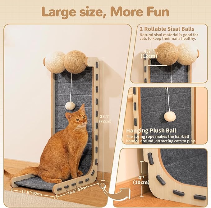 Cat Scratcher Felt Cat Scratch Pad - Image 3
