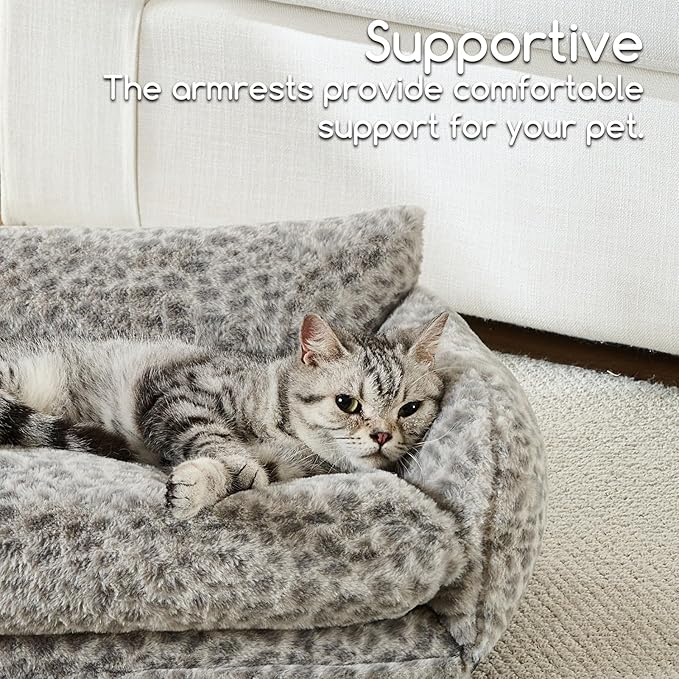 Hollypet Cat Bed Fluffy Plush Multifunctional Double-Layer Machine Washable - Image 4