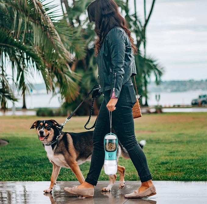 Cibaabo Dog Water Bottle with Food Container, Travel Puppy Water Bowl, Portable - Image 6