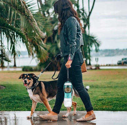 Cibaabo Dog Water Bottle with Food Container, Travel Puppy Water Bowl, Portable - Image 6