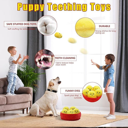 YZHDUXIU Dog Squeak Toys, 6 Pack Chicken Nugget Dogs Push Toys Interactive - Image 5