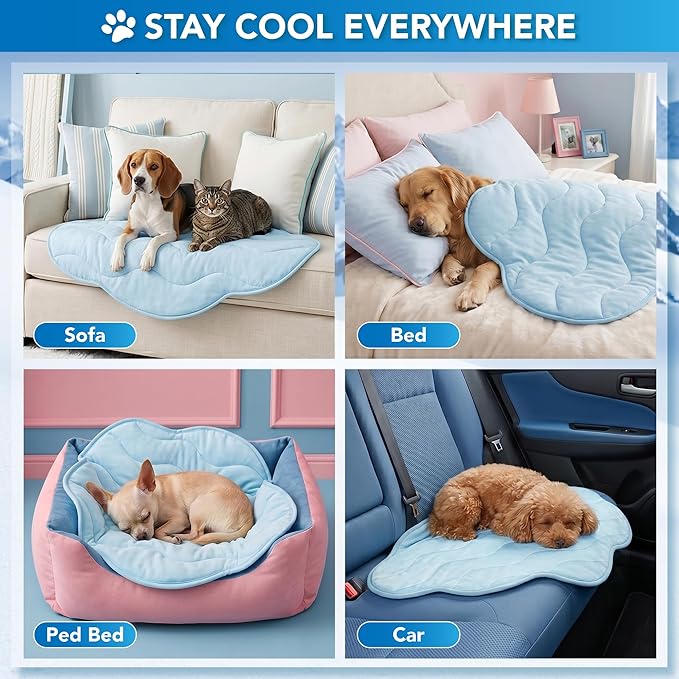 PetAmi Dog Cooling Mat, Cloud Shape, Pet Pad - Image 5