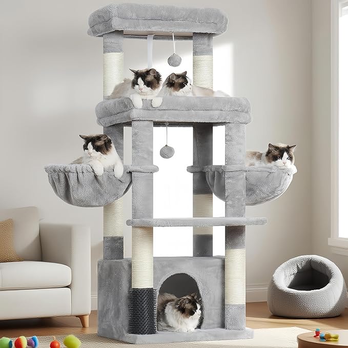 Hey-brother Cat Tree Tower, Scratching Posts by Hey-brother