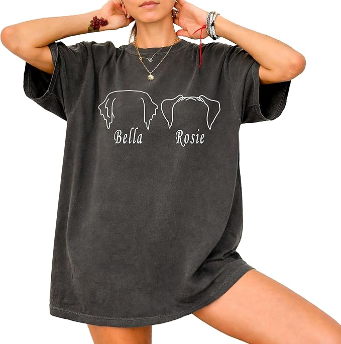 Custom Dog Mom Shirt Personalized Dog Ears Sweatshirt - Image 2