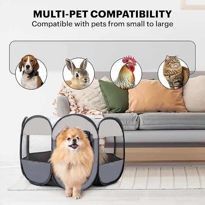LAFYETTE - USA Based, Dog Cat Playpen, Puppy Kitten Pet Playpen Indoor Outdoor - Image 5