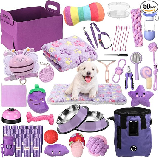 Abbylike 50 Pcs Puppy Supplies Starter Kit by Abbylike