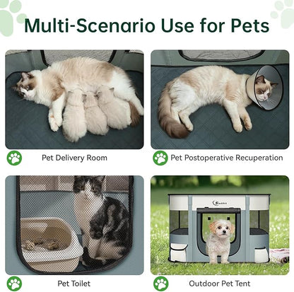 Dog Playpen, Cat Pet Puppy Pen, Portable Playpens - Image 6