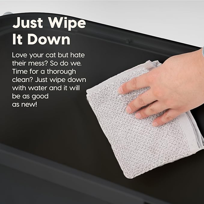 IRIS USA Cat Litter Box Large Top Entry - Image 9
