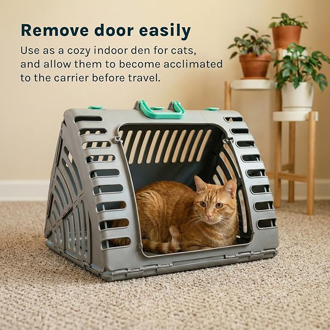 SportPet LARGE Hard-Sided Travel Cat Carrier - Image 4