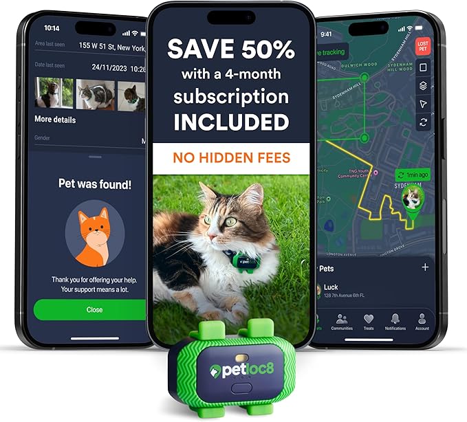 Petloc8 GPS Tracker for Cats by PetLoc8