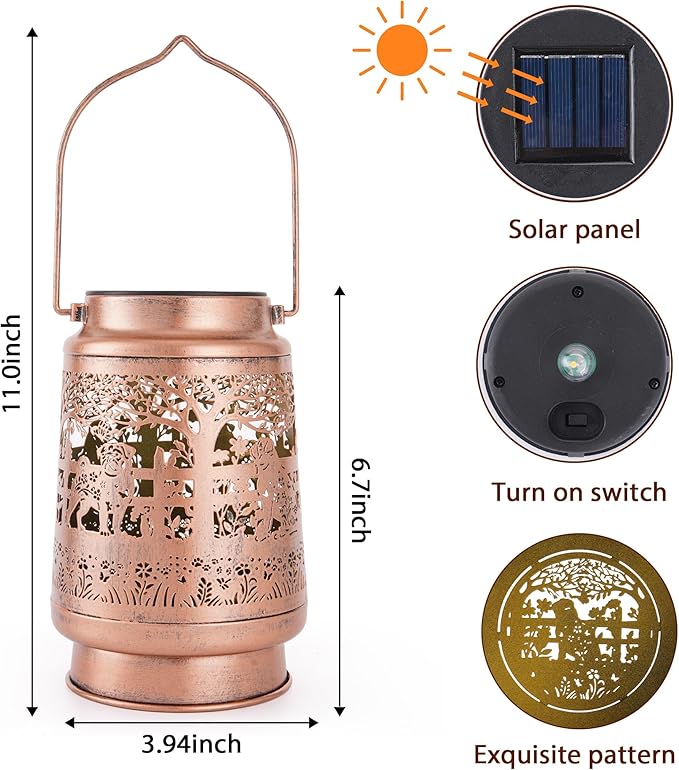 Pug Solar Lanterns Outdoor Waterproof, Gifts - Image 2