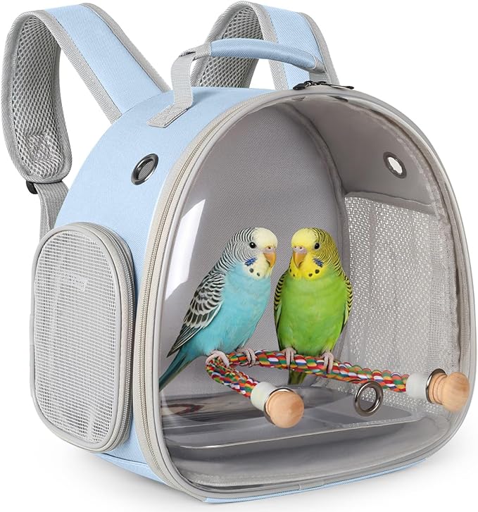 Small Bird Travel Backpack Carrier Cage, Backpack to Transport Backpack Carrier by halinfer