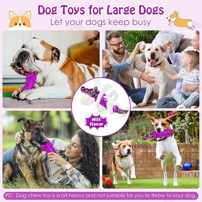 Jeefome Dog Chew Toys for Aggressive Chewers: Puppy Teeth Chew Toy - Image 4