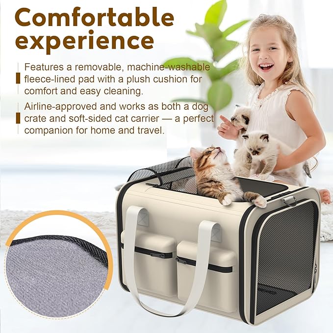 Cat Carrier Soft Airline Approved - Image 3