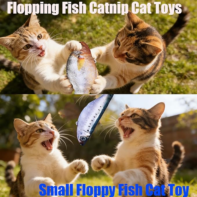 Catnip Toys for Cats Cat Nip Toys Cat Fish Toy Catnip Toy Small Floppy Fish Cat - Image 8