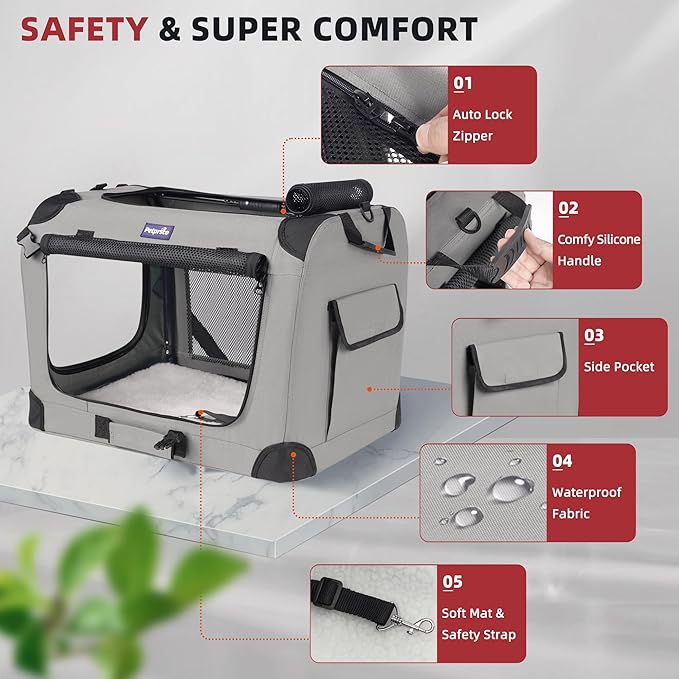 Petprsco Large Cat Carrier for 2 Cats Small Medium Dogs, Soft Pet Carrier - Image 4