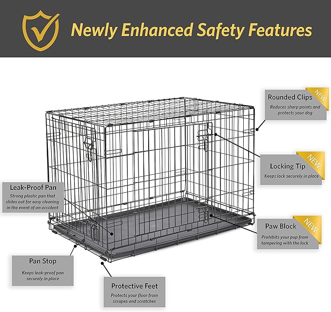 Midwest Homes for Pets 36-Inch New World Crate for Medium-Large Breeds - Image 4