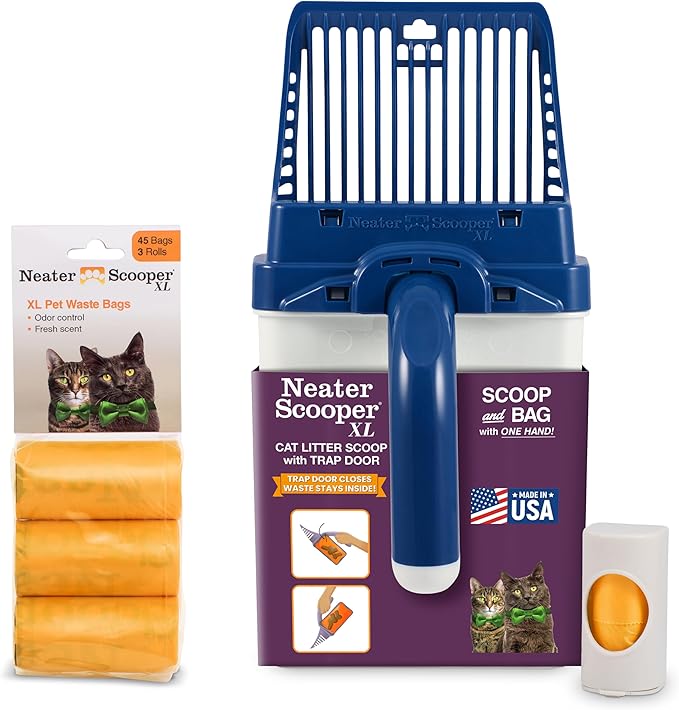 Neater Pet Brands Neater Scooper XL Cat Litter Scoop, 60 Refill Bags – by NeaterPetBrands