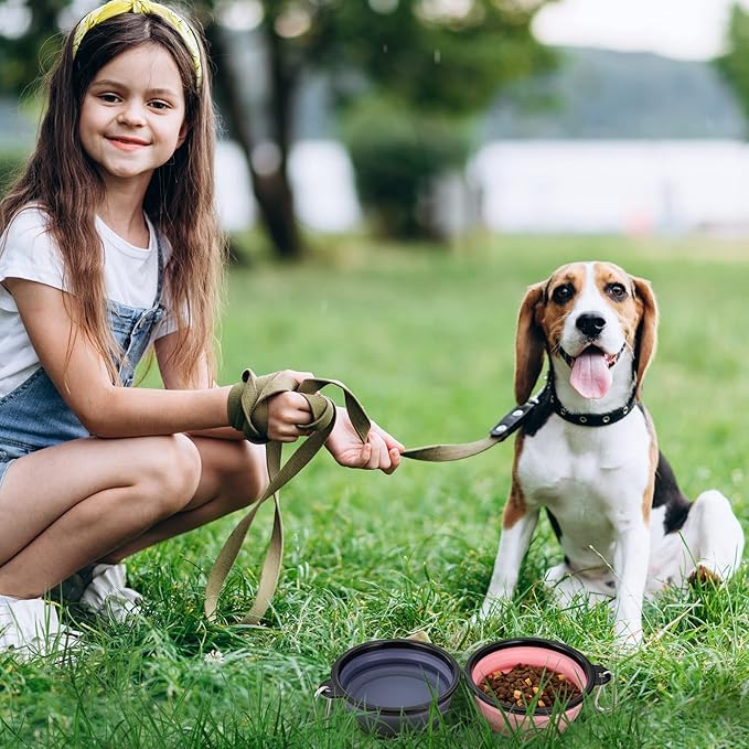 Dog Bowl Pet Collapsible Bowls, 2 Pack Collapsible Dog Water Bowls - Image 3