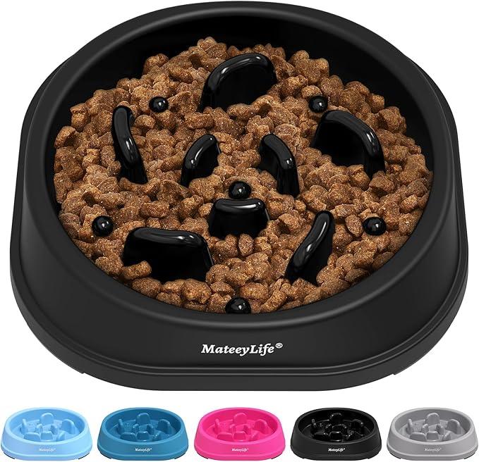 MateeyLife Small Slow Feeder Cat Bowls, Anti-Choking Puzzle Cat Food Bowls by MateeyLife