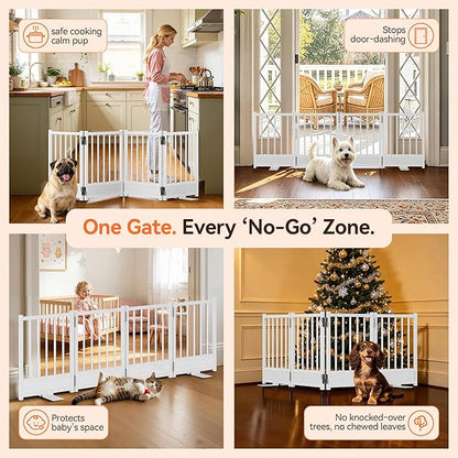 Reinforced Base Small Dog Gate, Modern Step-Over Metal Dog Gate - Image 3