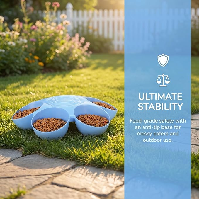 PRETYZOOM Flower-Shaped Pet Feeding Bowl Multifunctional Puppy Treats Holder - Image 7