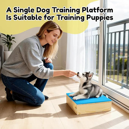 2 PCS Connectable Wooden Dog Training Platform Non-Skid Dog Place Boards - Image 6