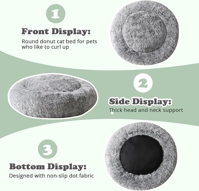 JOLLYVOGUE Dog & Cat Bed, Calming Anti-Anxiety Pet Bed - Image 5