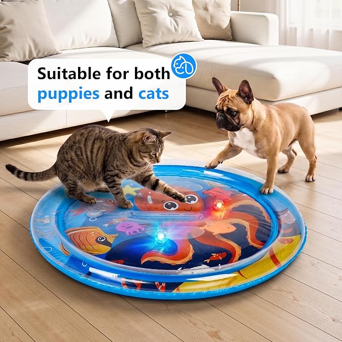 Thickened Cat Water Sensory Play Mat - Image 6