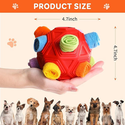 Dog Snuffle Ball Toy, Interactive Dog Puzzle Ball, Encourage Natural Foraging - Image 3