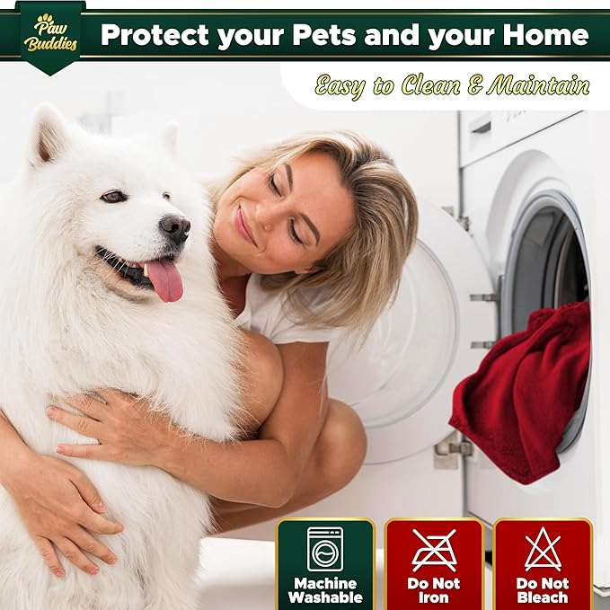 Paw Buddies Premium Waterproof Blanket 80"x90" Velvet-Feel Reversible Throw – - Image 7