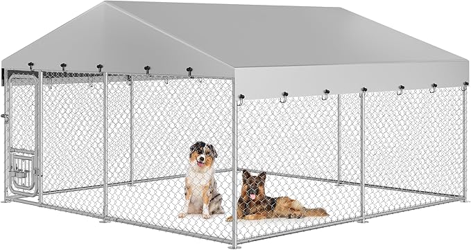 YITAHOME 10'x10' Outdoor Dog Kennel by YITAHOME
