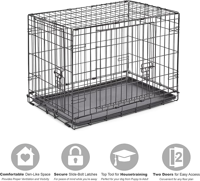Midwest Homes for Pets 30-Inch New World Crate for Medium Breeds, 21-40 lbs - Image 3