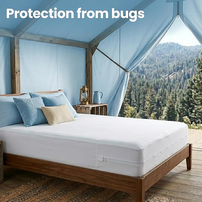 Utopia Bedding Queen Mattress Protector Zippered, 100% Waterproof Bed Bug and - Image 5