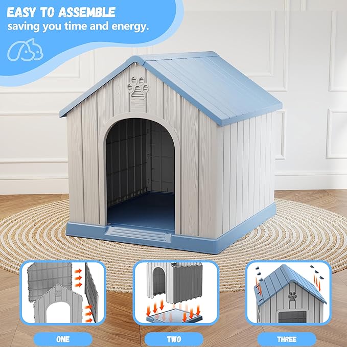 DRATO Indoor & Outdoor Dog Houses, Resin Material Dog House - Image 6