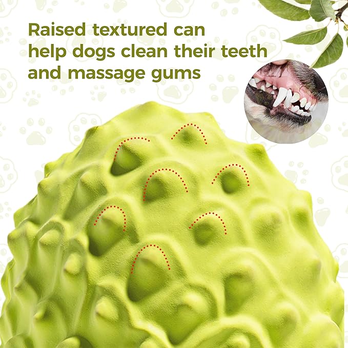 MewaJump Dog Squeaky Toys for Aggressive Chewers, Interactive Natural Rubber - Image 4