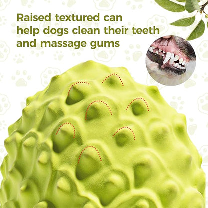 MewaJump Dog Squeaky Toys for Aggressive Chewers, Interactive Natural Rubber - Image 4