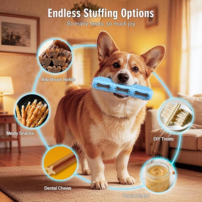 3 Pack Dog Chew Toys, Dog Toothbrush Toy - Image 4